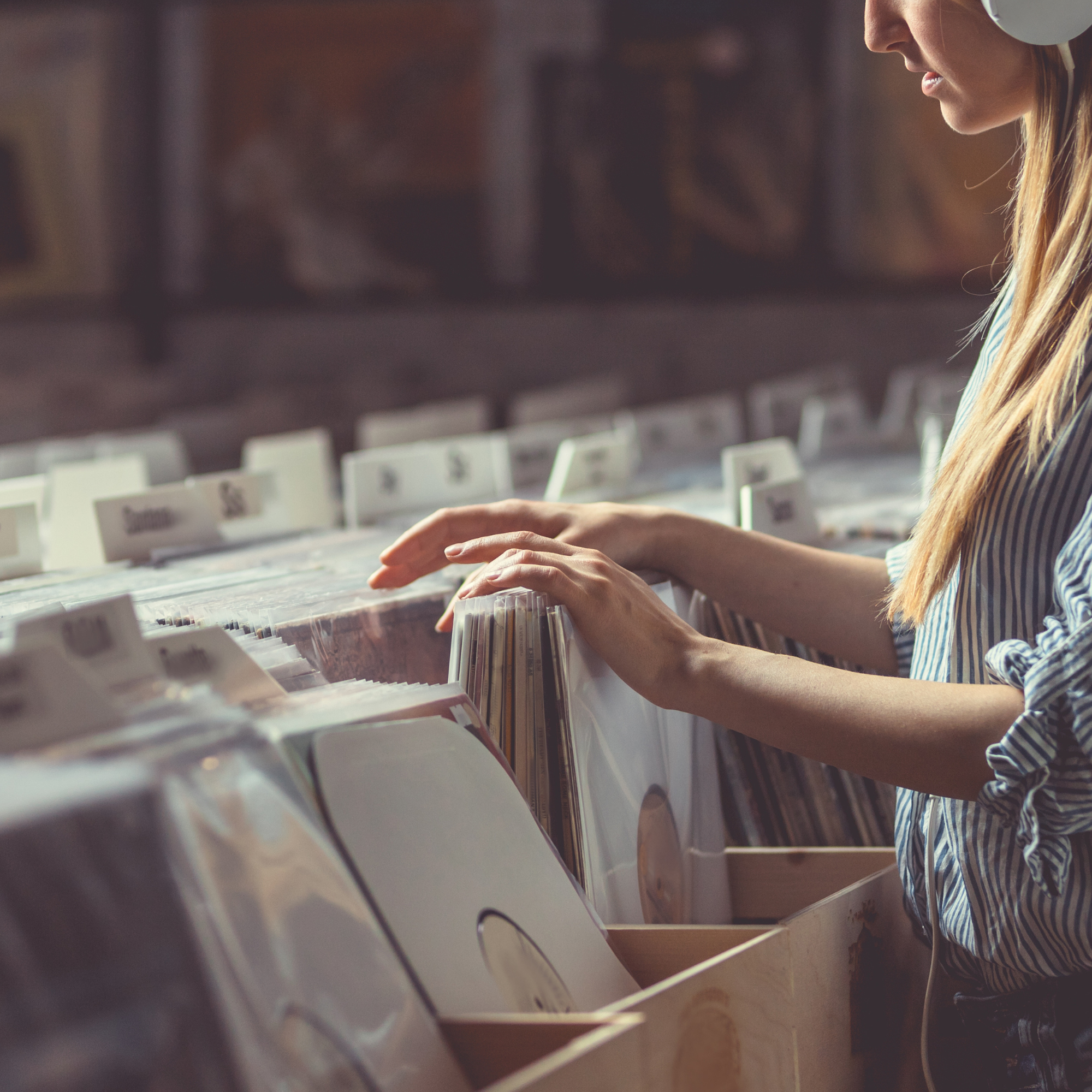 Digging at the Record Store