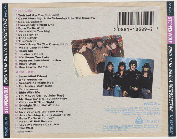 Steppenwolf Featuring John Kay - Born To Be Wild / A Retrospective 2CD