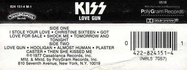 Kiss - Love Gun Cassette