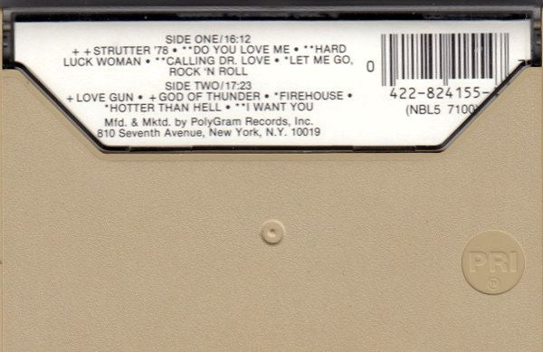 Kiss - Double Platinum Volume I Cassette