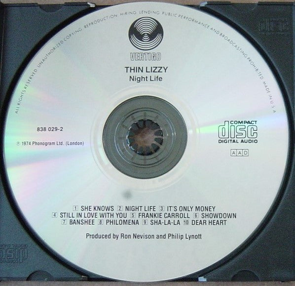 Thin Lizzy - Nightlife CD