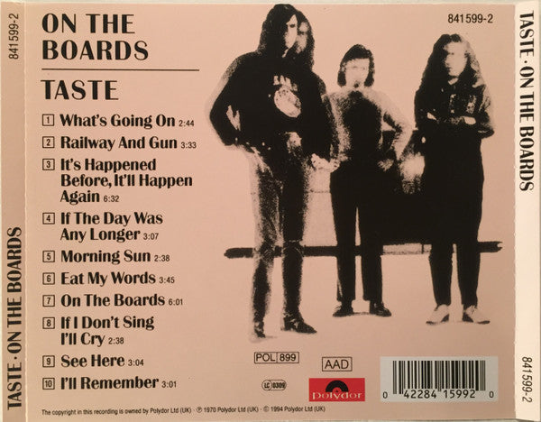 Taste - On The Boards CD