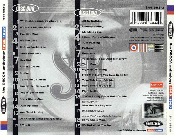 Small Faces - The Decca Anthology 1965 1967 2CD