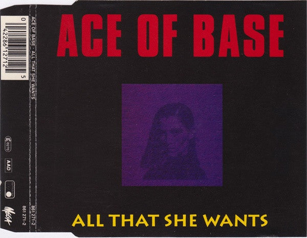 Ace Of Base - All That She Wants 4 Track CD Single