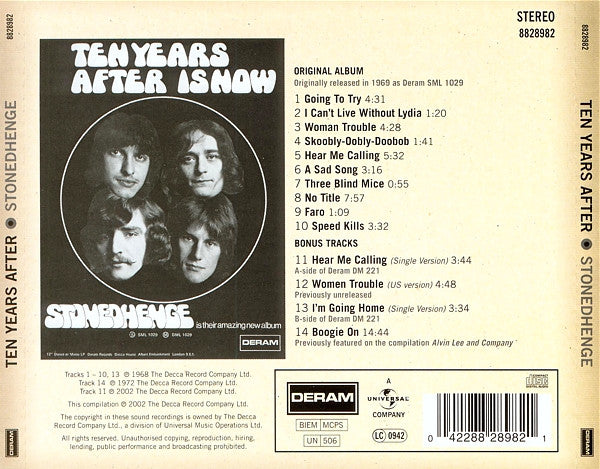 Ten Years After - Stonedhenge CD