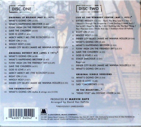 Marvin Gaye – What's Going On Deluxe Edition Digipak 2CD Set