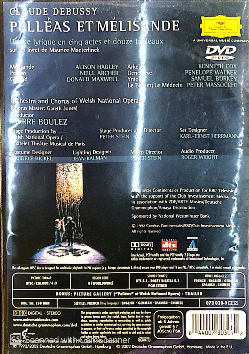 Claude Debussy, Pierre Boulez – Pelléas Et Mélisande 2DVD