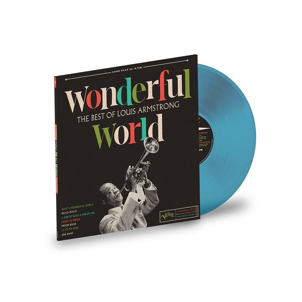 Louis Armstrong - Wonderful World (The Best Of Louis Armstrong) Blue Coloured Vinyl LP