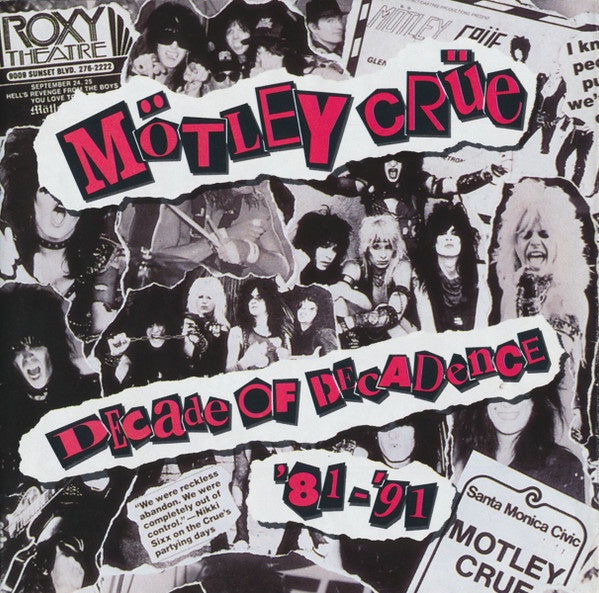Motley Crue - Decade Of Decadence '81-'91 CD
