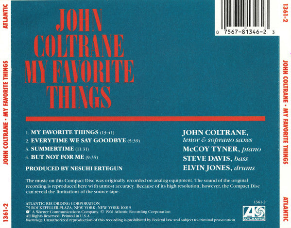 John Coltrane - My Favorite Things CD