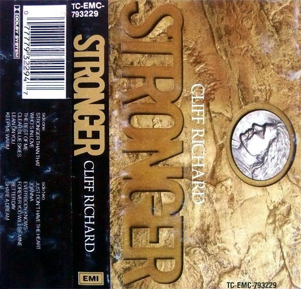 Cliff Richard - Stronger Cassette Tape