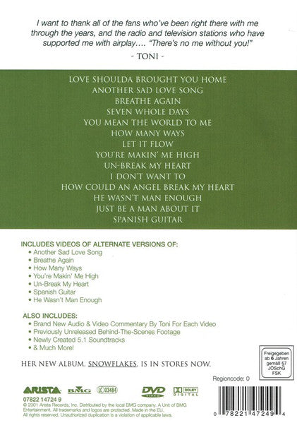 Toni Braxton – From Toni With Love: The Video Collection DVD