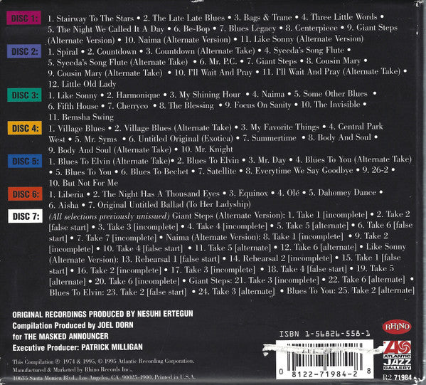 John Coltrane -The Heavyweight Champion The Complete Atlantic Recordings 7CD Boxset (New)