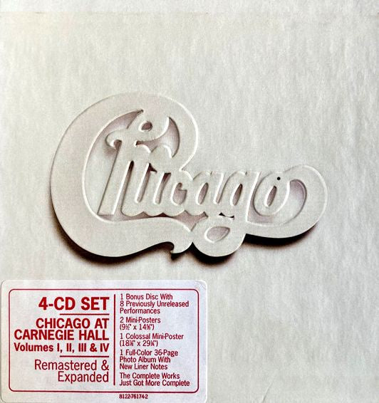 Chicago – At Carnegie Hall (Volumes I, II, III & IV) (Expanded Edition) 4CD Boxset