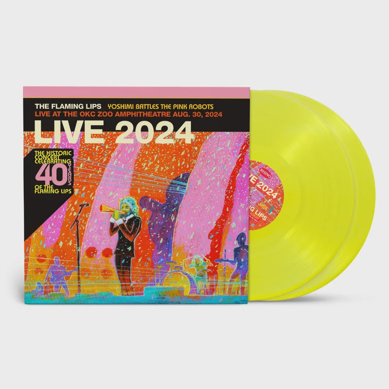 Flaming Lips - Yoshimi Battles The Pink Robots - Live at the Zoo Amphitheatre, Oklahoma City, August 30, 2024 RSDBF2025 Coloured Vinyl LP