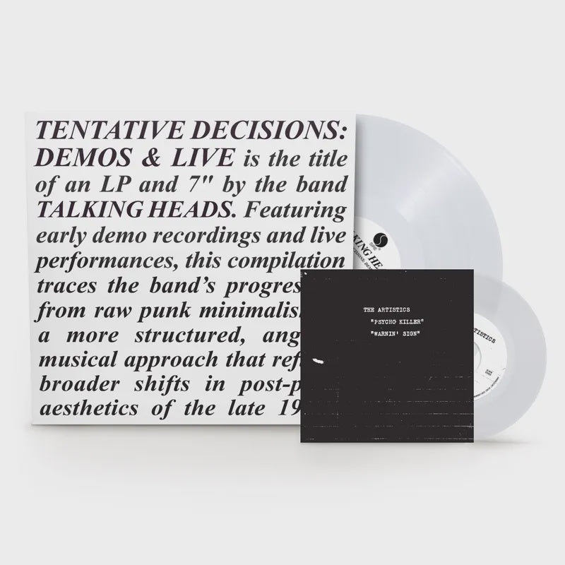 Talking Heads - Tentative Decisions: Demos & Live RSDBF2025 Clear Coloured Vinyl LP