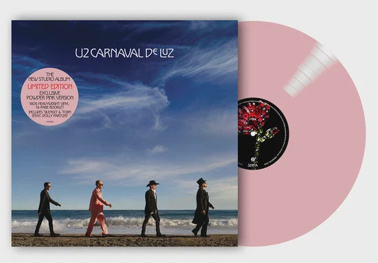 U2 - Carnaval De Lux Indie Exclusive Powder Rose Pink Coloured Vinyl LP