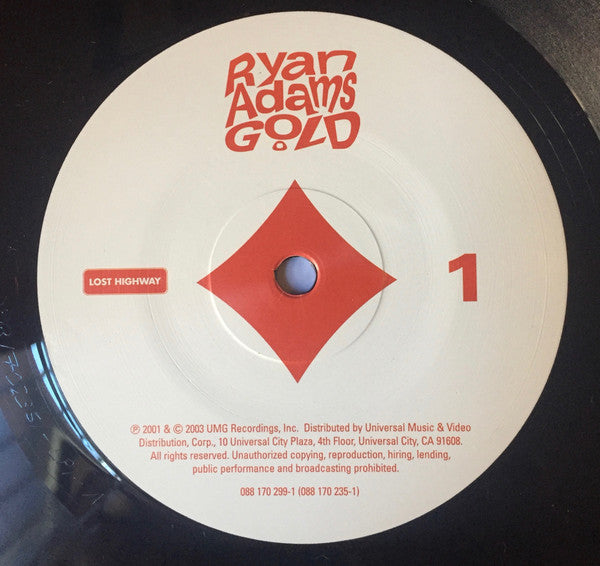 Ryan Adams - Gold Reissue Remastered Vinyl 2LP (Used)