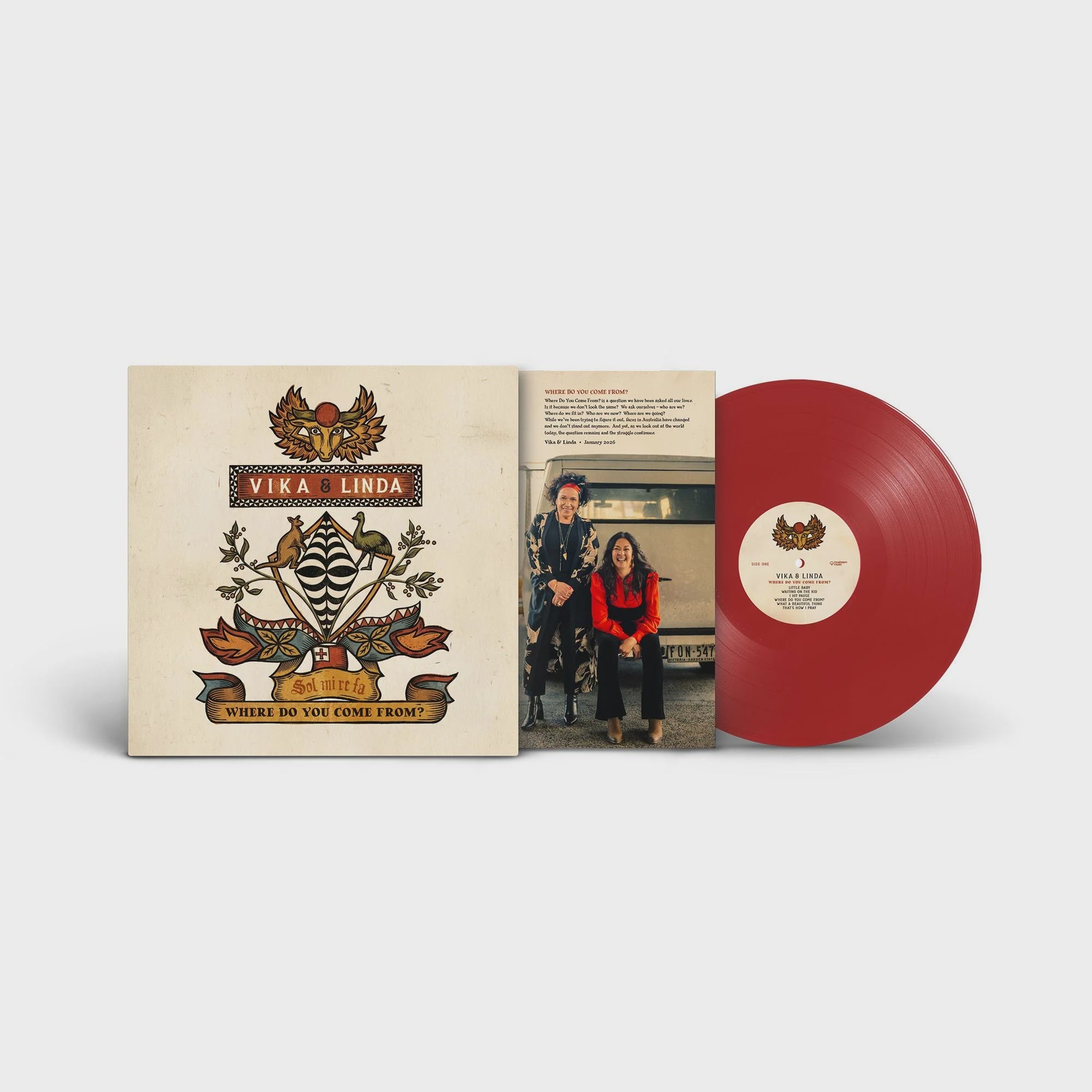 Vika & Linda - Where Do You Come From? Red Coloured Vinyl LP