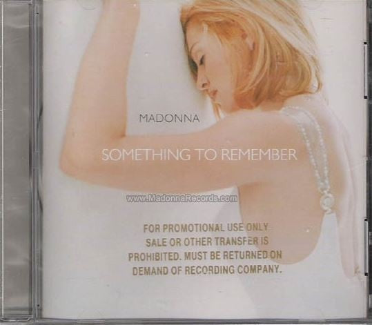 Madonna - Something To Remember Foil Stamped Promo CD