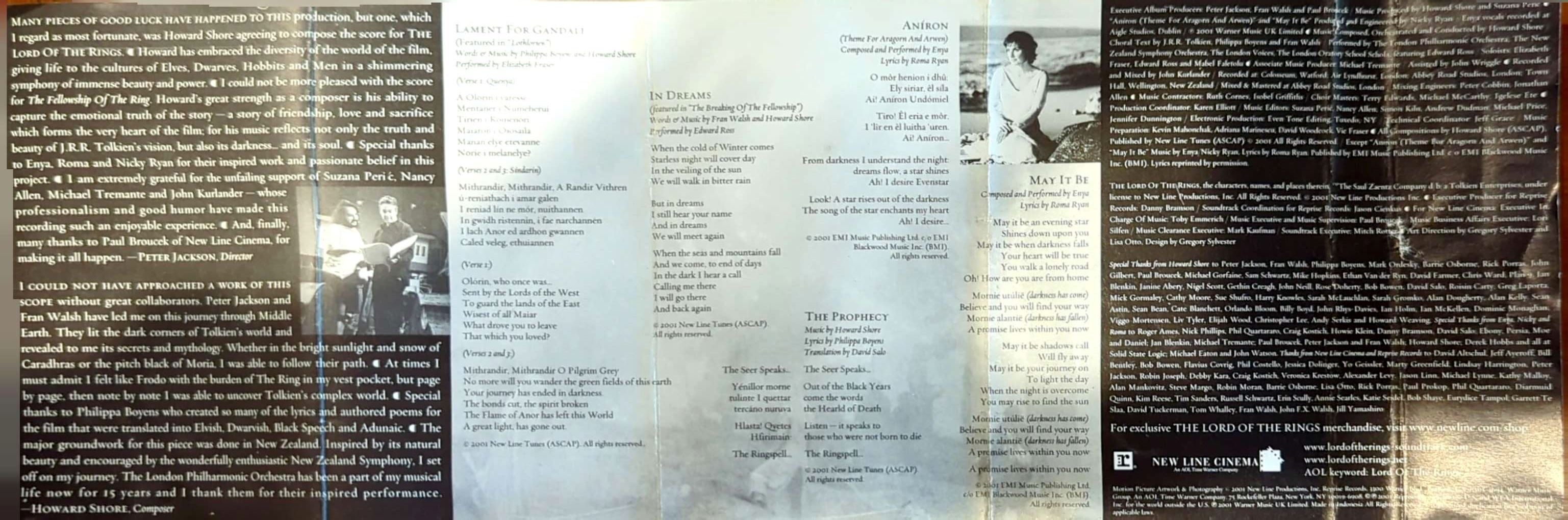 Soundtrack - The Lord Of The Rings: The Fellowship Of The Ring Cassette Tape