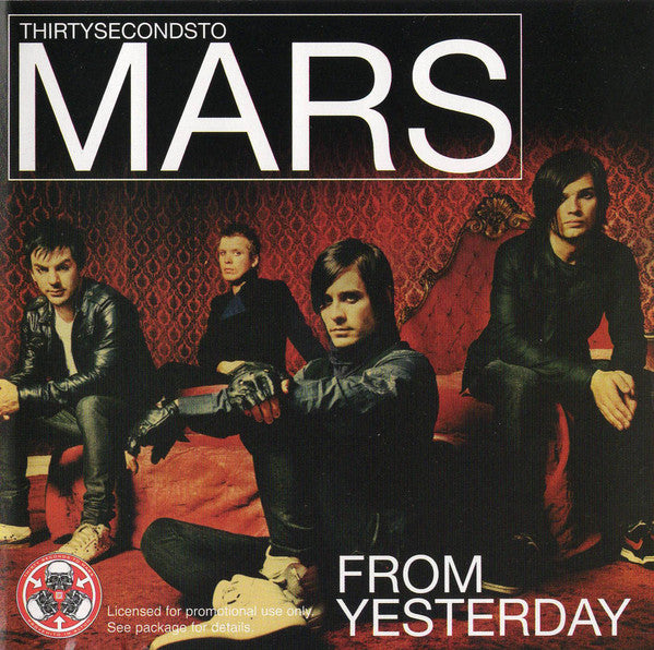 Thirty Seconds To Mars – From Yesterday - Promo CD Single