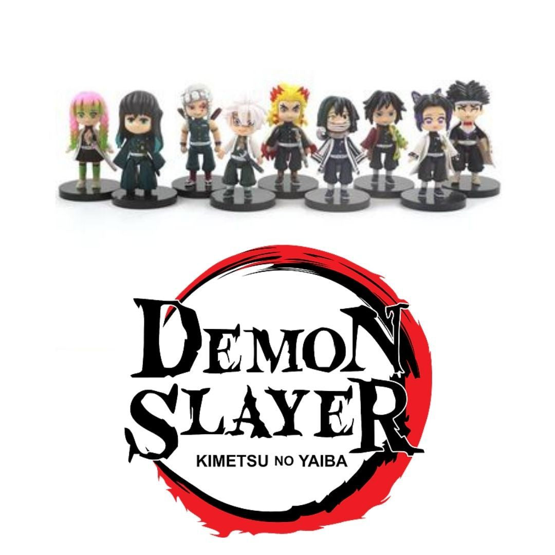 Demon Slayer - Set Of 9 Assorted 7cm Character Figure