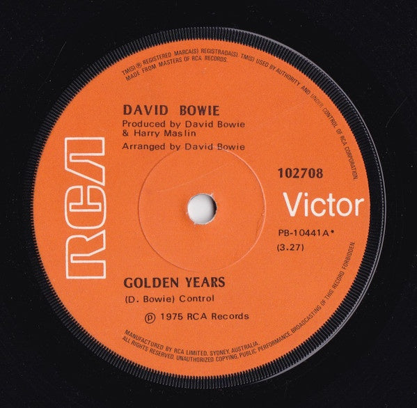 David Bowie - Golden Years / Can You Hear Me 7" Vinyl Single (Used)