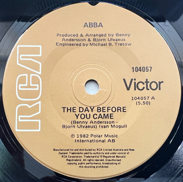 ABBA - The Day Before You Came / Cassandra 7" Vinyl Single (Used)