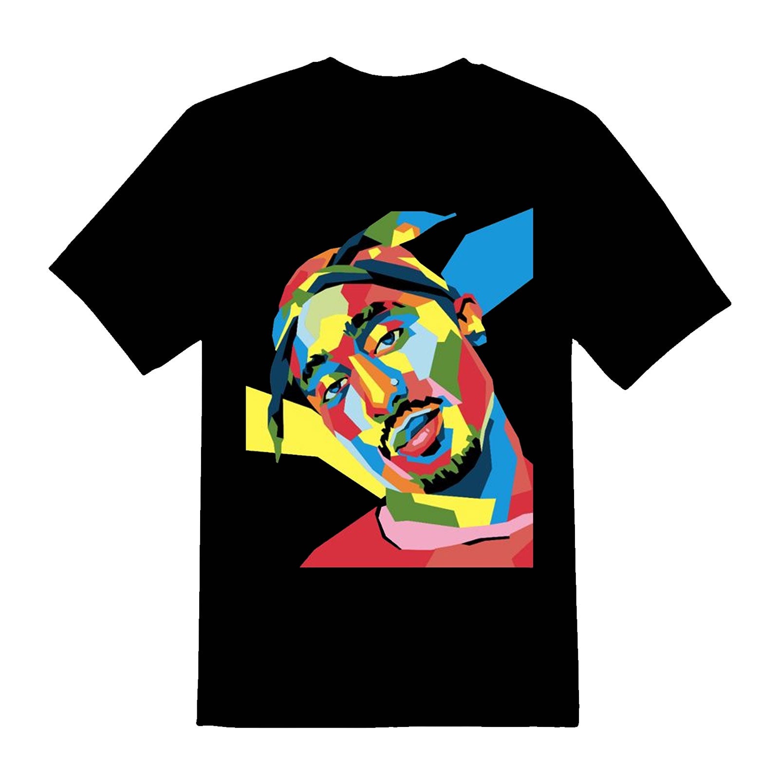 2PAC - Tupac - Colour Collage Unisex T-Shirt