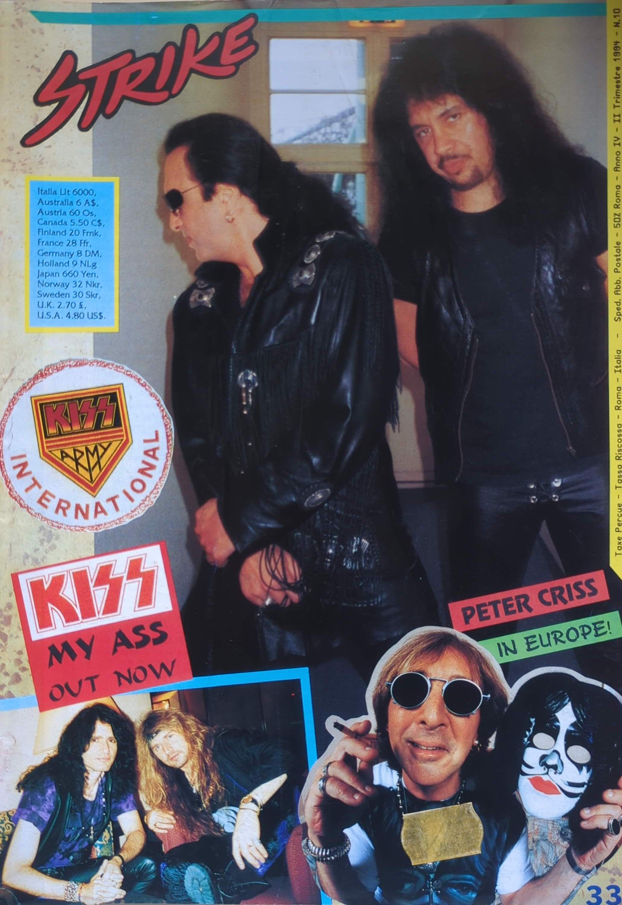 Kiss - Strike Magazine Various Issues 1993-1999