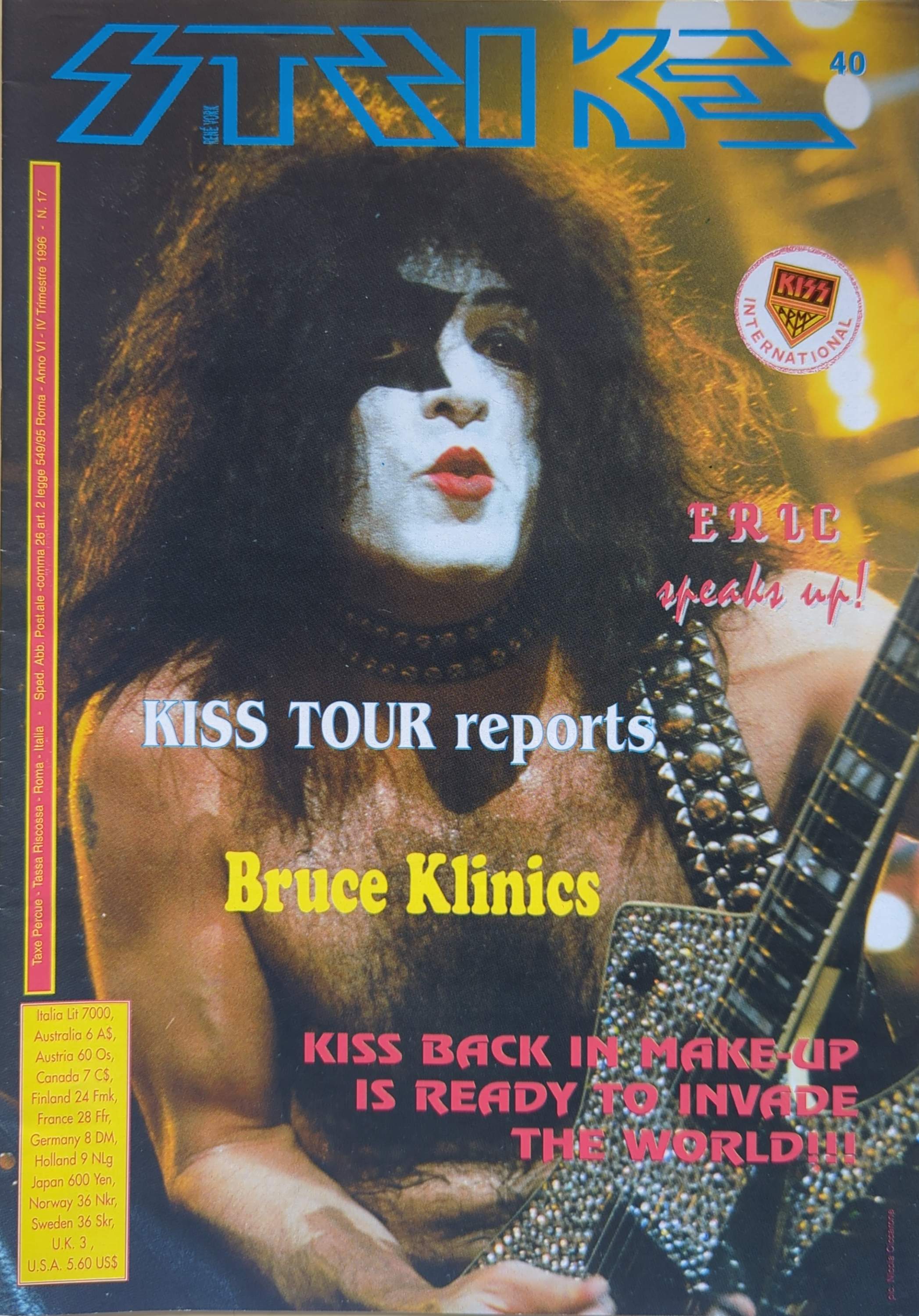 Kiss - Strike Magazine Various Issues 1993-1999