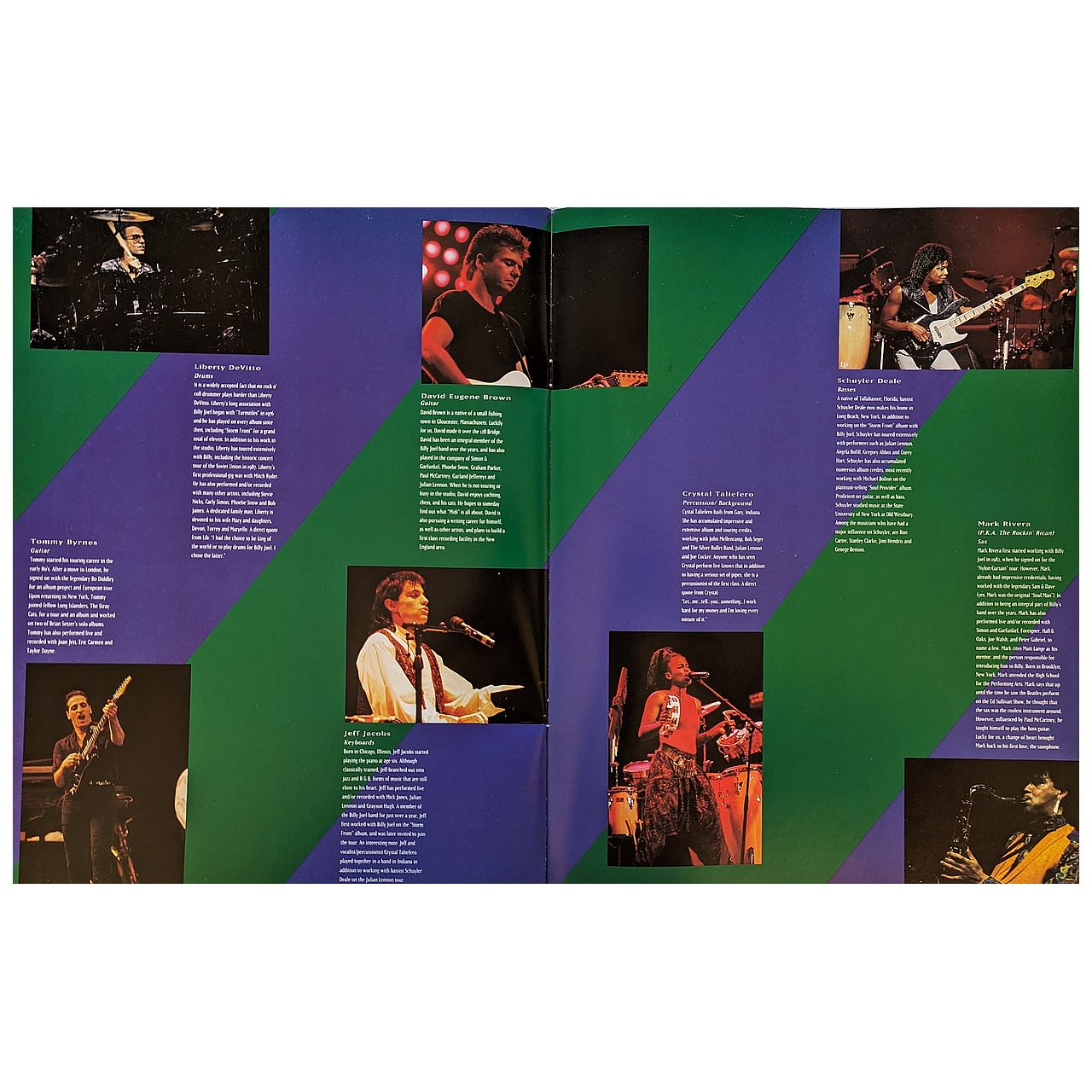 Billy Joel - Storm Front 1990 Original Concert Tour Program With Backstage Pass