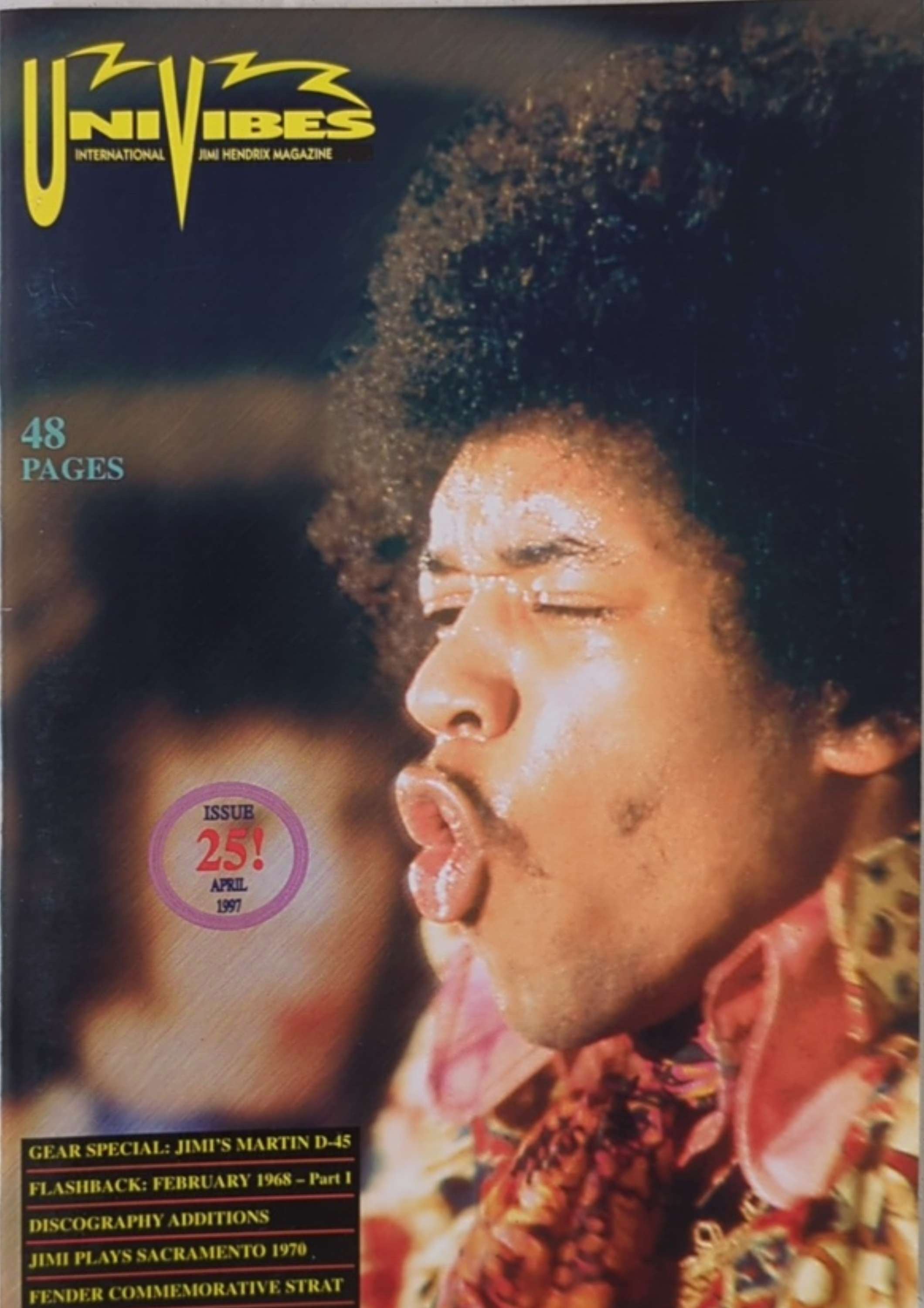 Jimi Hendrix - UniVibes Issue 25 Magazine