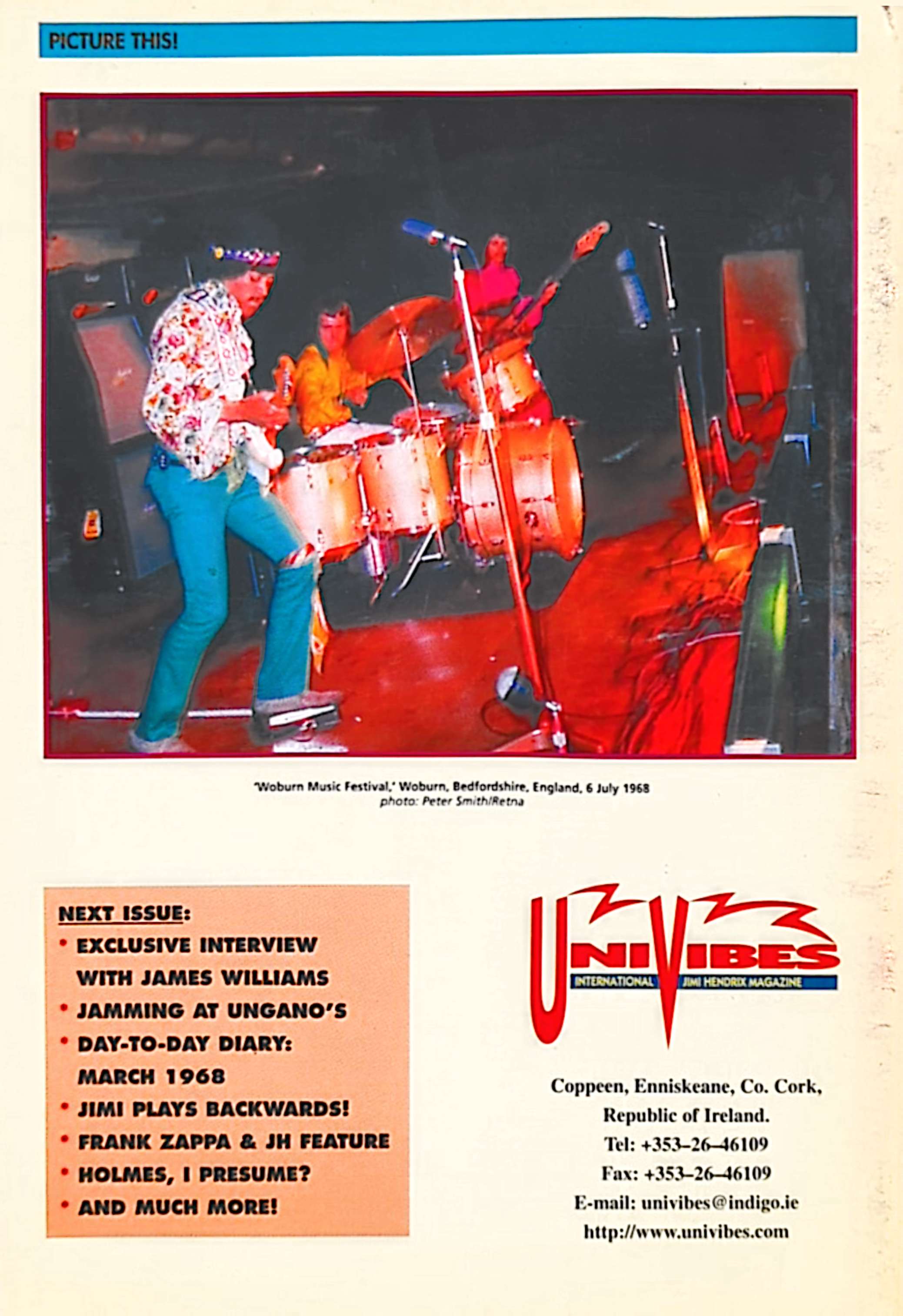 Jimi Hendrix - UniVibes Issue 26 Magazine