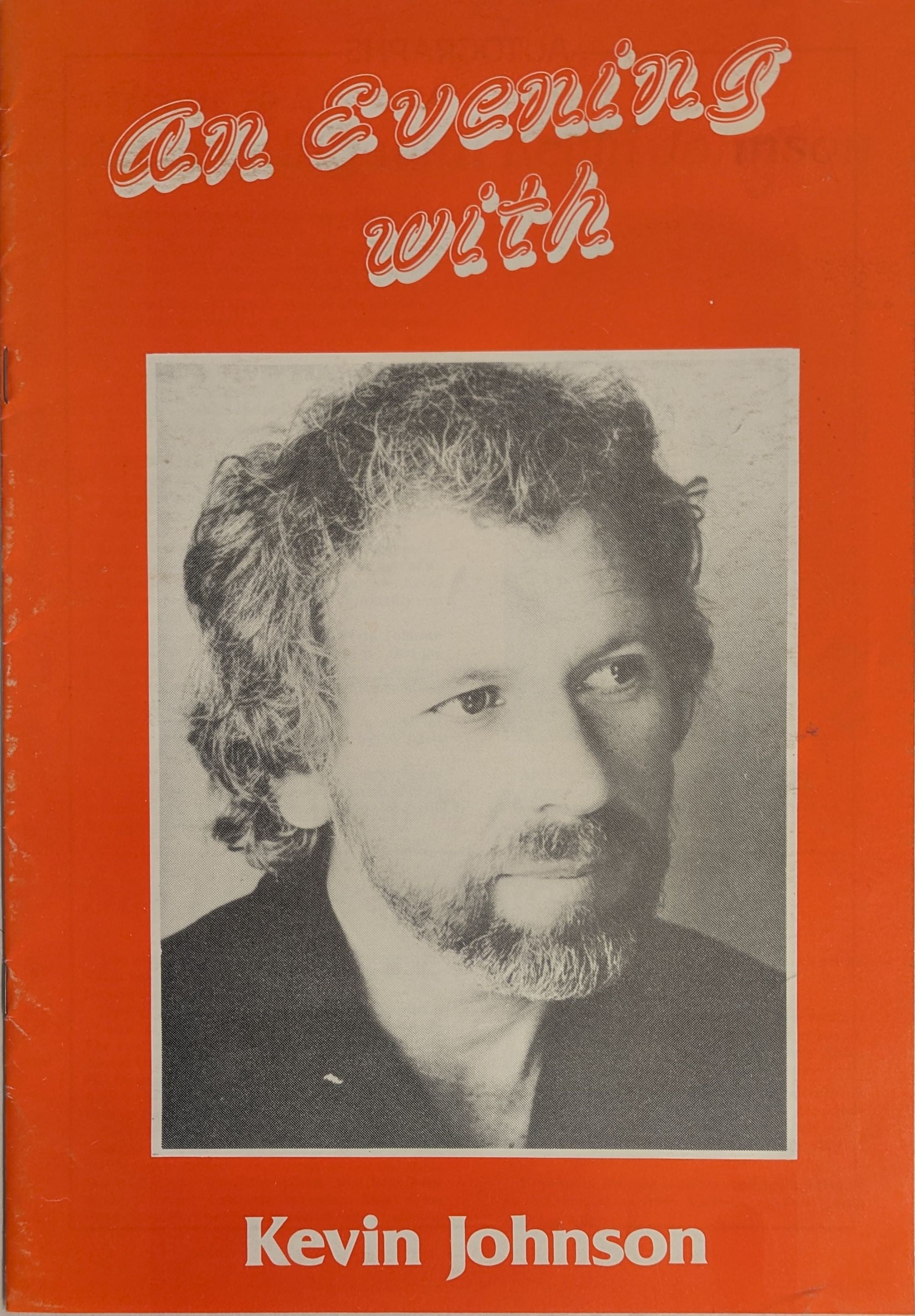 Kevin Johnson - An Evening With 1974 Australian Original Concert Tour Program