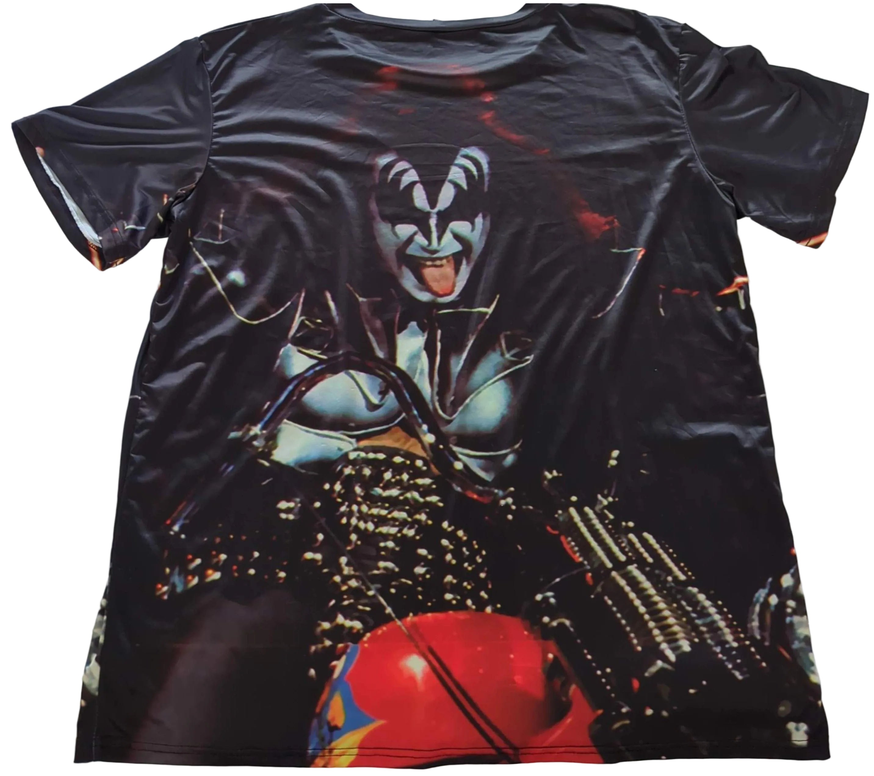 KISS - Gene Simmons Vintage T-Shirt Black Size 3XL (All-Over Print)