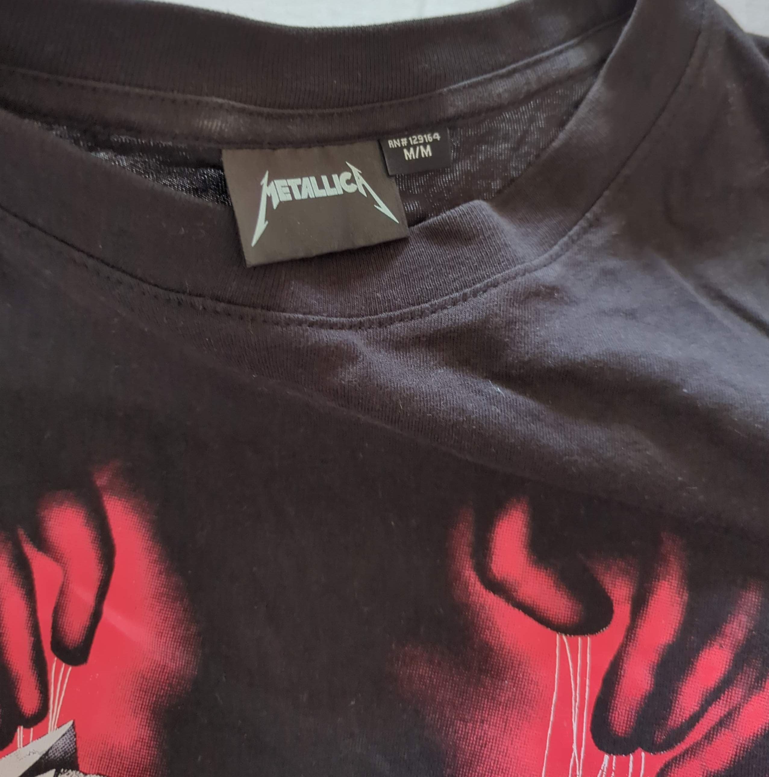 Metallica - Master Of Puppets Vintage T-Shirt Black Size M