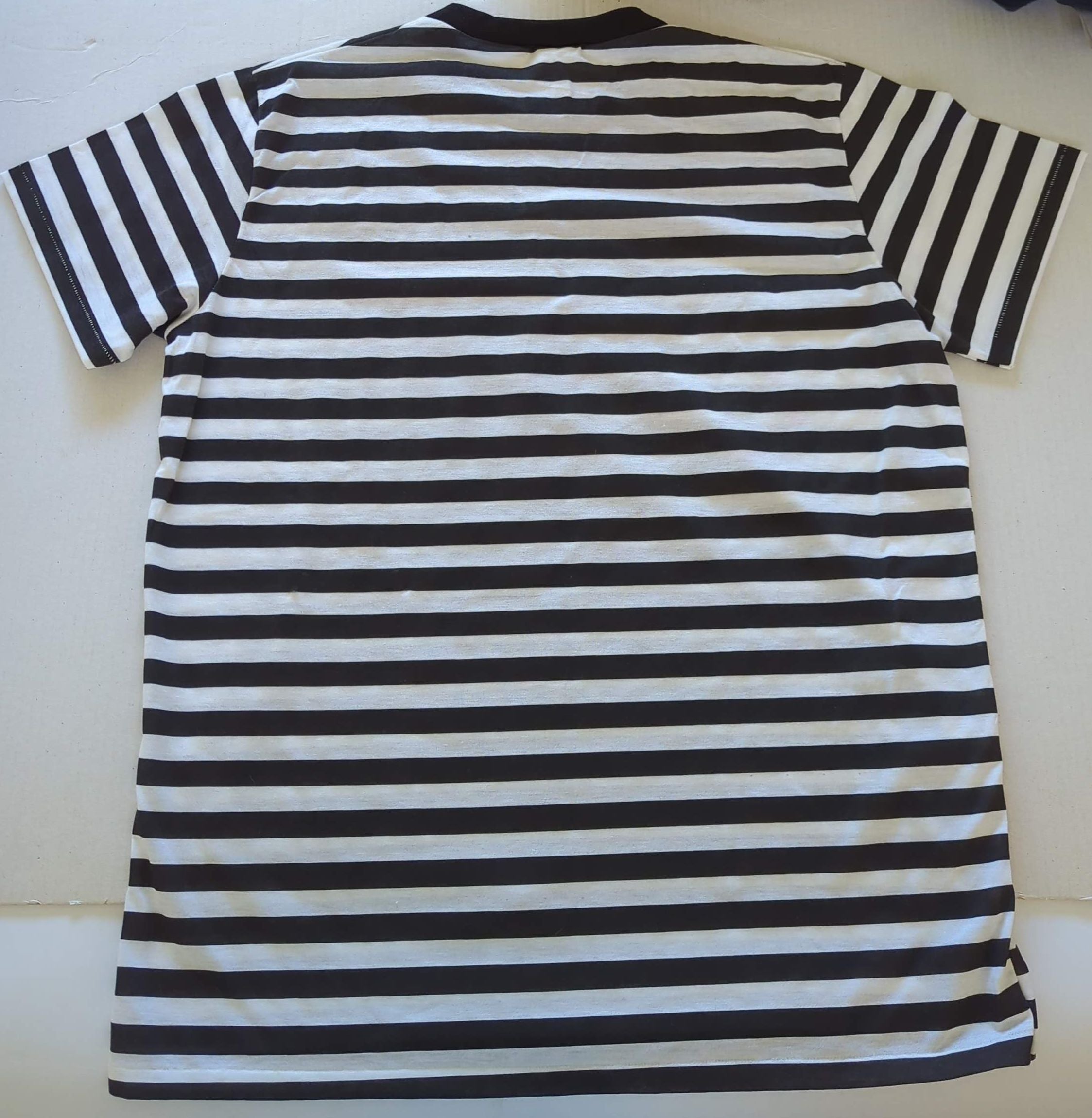 Icehouse - Autographed Hand Signed Crazy (1987 Man Of Colours Album) Vintage T-Shirt Black/White Stripe Size 18