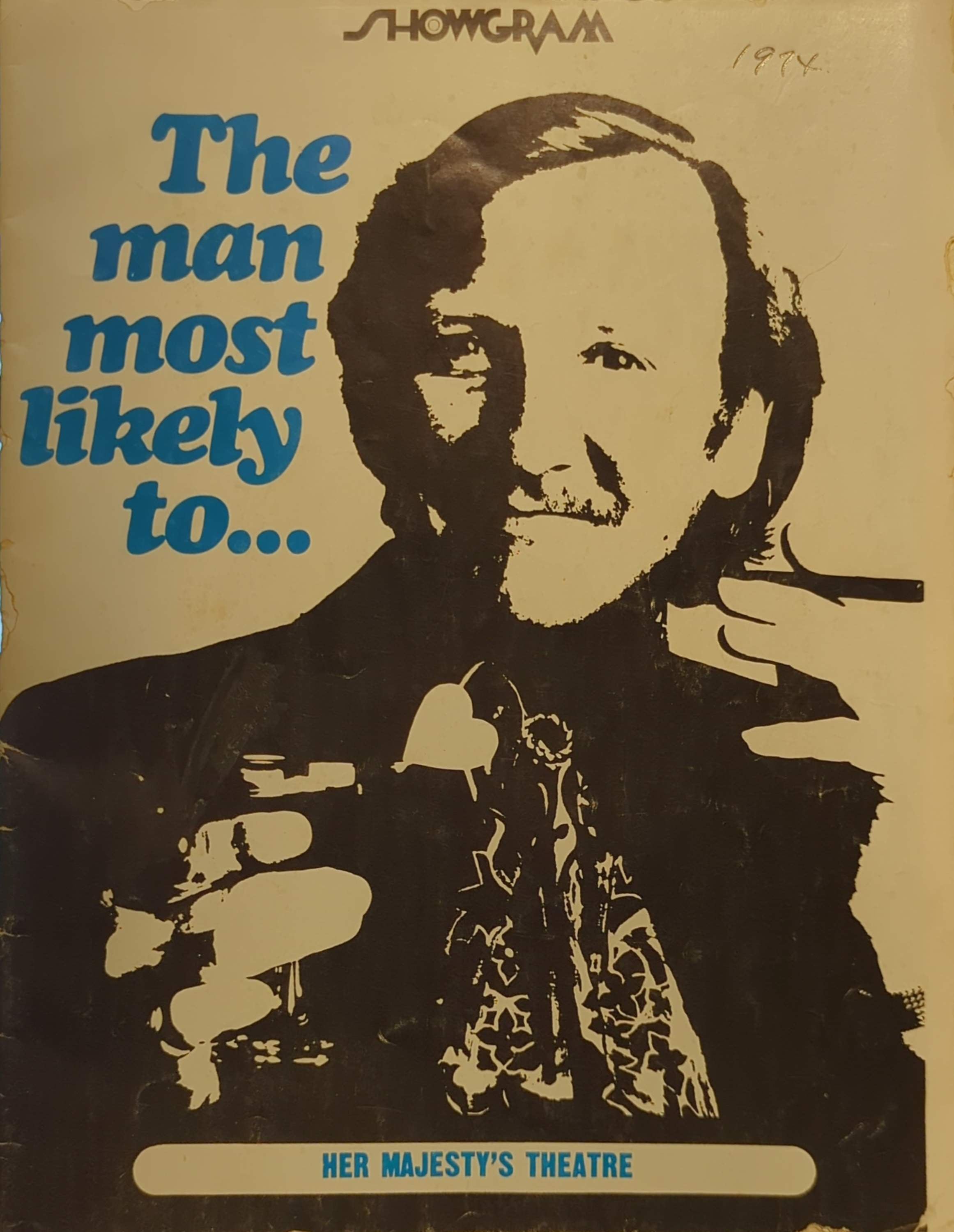 Leslie Phillips - The Man Most Likely To, Brisbane Australia 1974 Original Concert Tour Program
