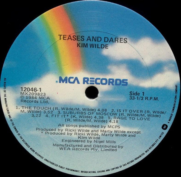 Kim Wilde - Teases & Dares Vinyl LP (Used)