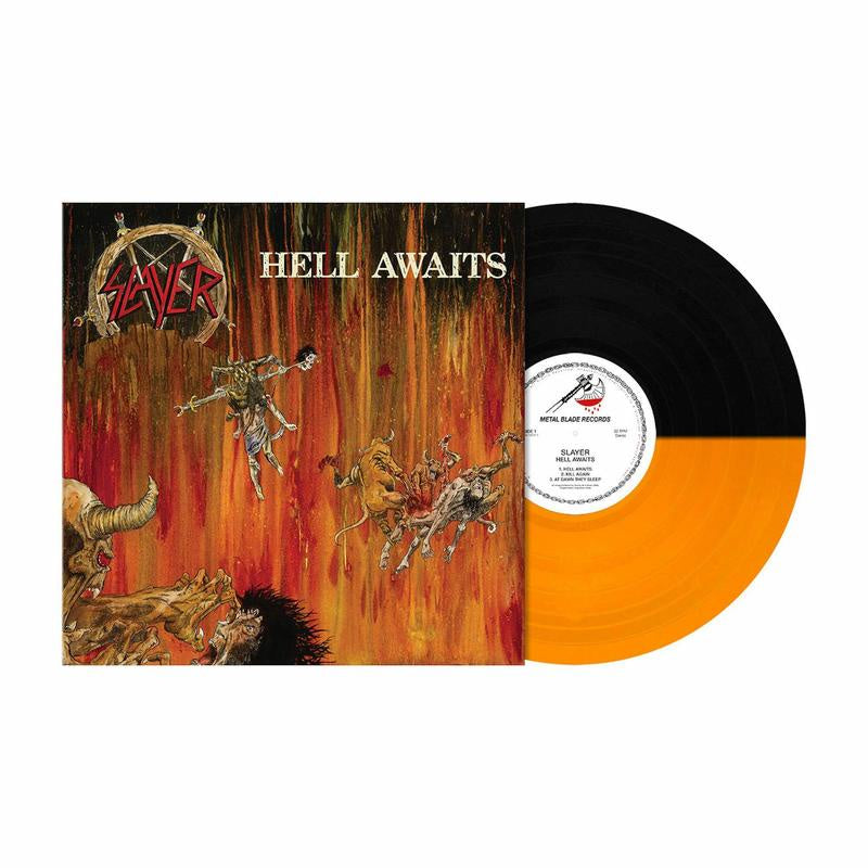 Slayer - Hell Awaits 2021 Reissue Transparent Orange/Black Coloured Vinyl LP