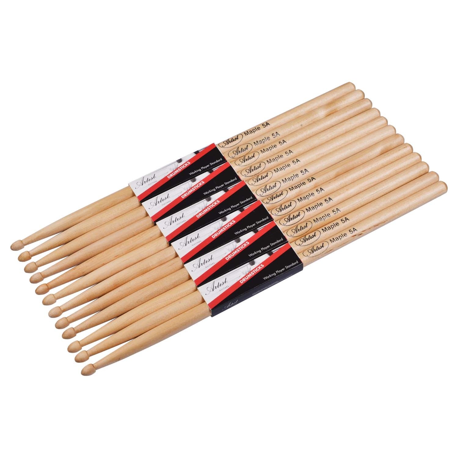 Drumsticks - Maple With Wooden Tips (Pair)