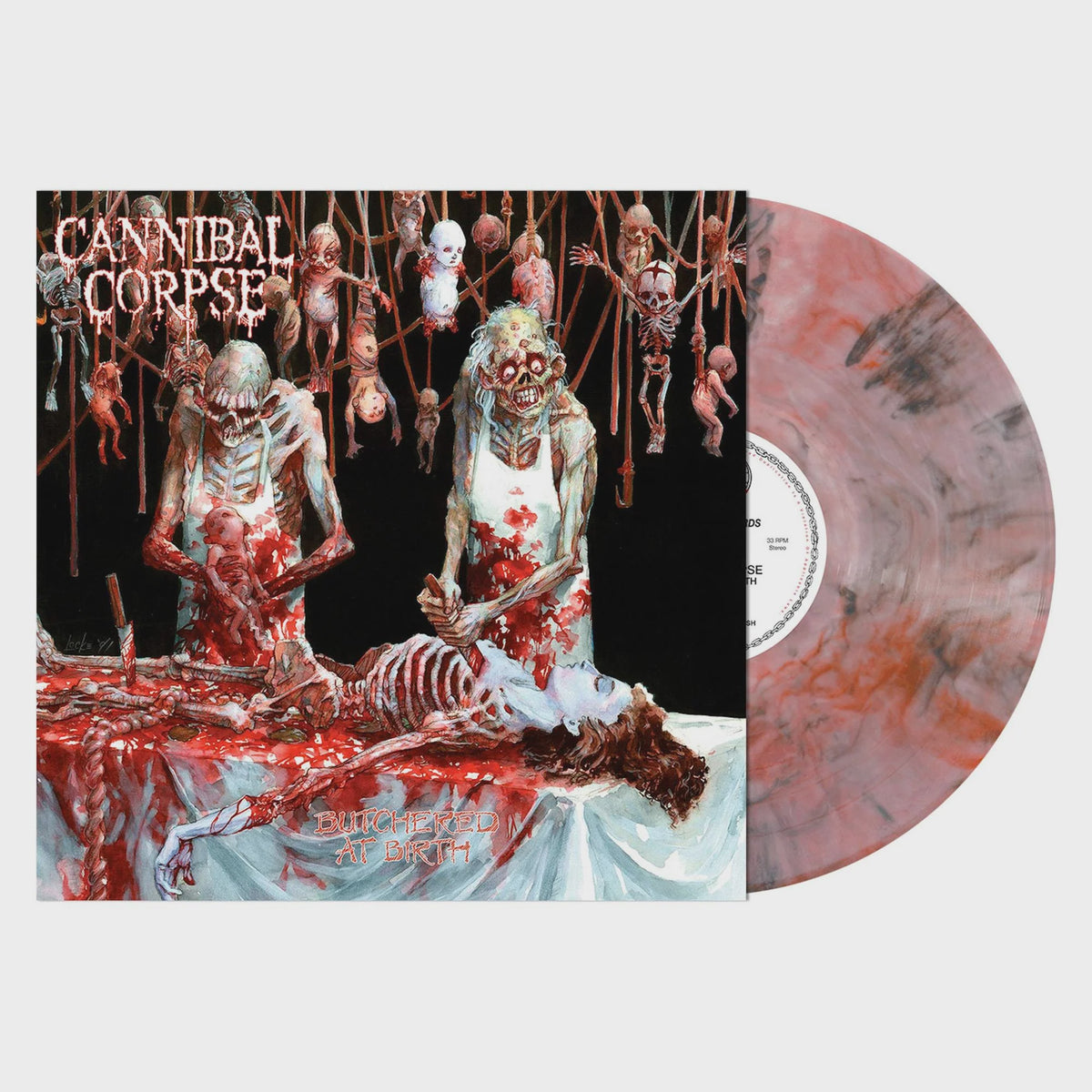 Cannibal Corpse - Butchered At Birth Red & Black Smoke Coloured Vinyl LP