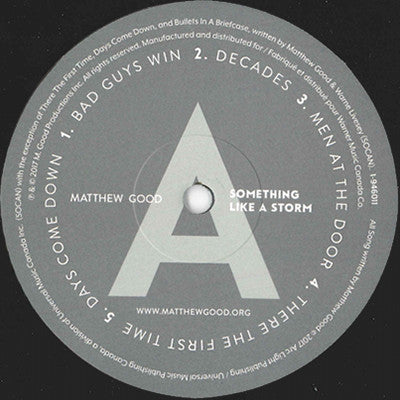 Matthew Good - Something Like A Storm Vinyl LP (Used)