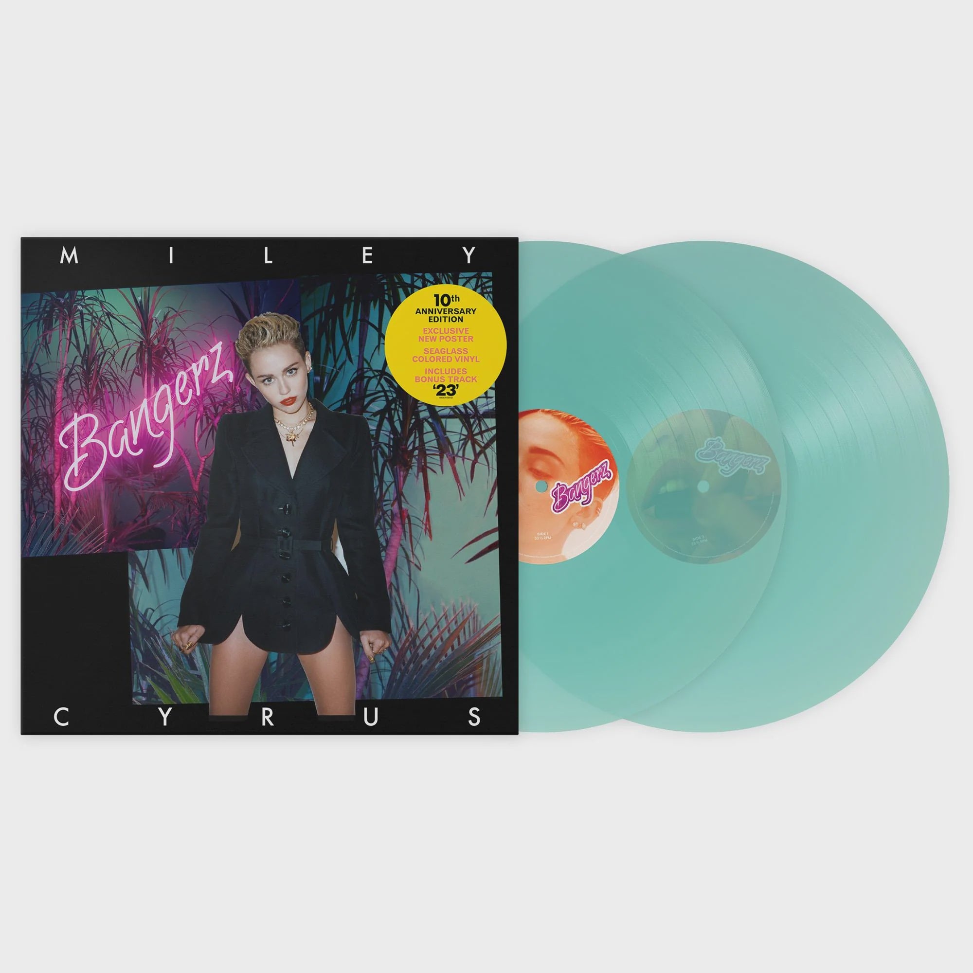 Miley Cyrus - Bangerz 10th Anniversary Sea Glass Coloured Vinyl 2LP