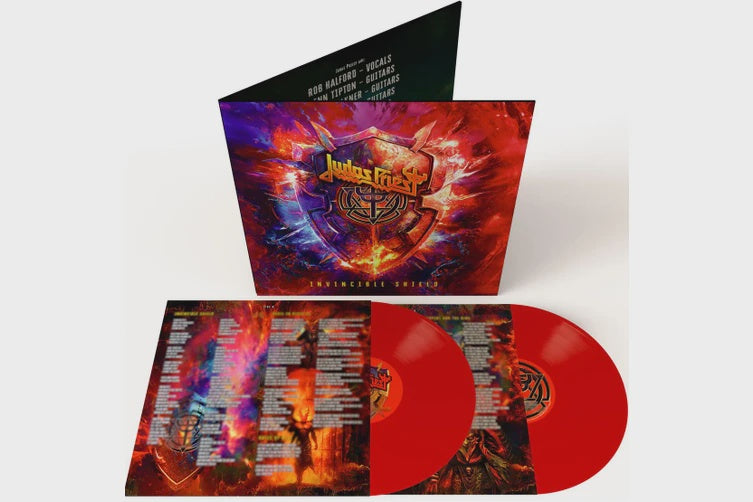 Judas Priest - Invincible Shield Indie Exclusive Red Coloured Vinyl 2LP