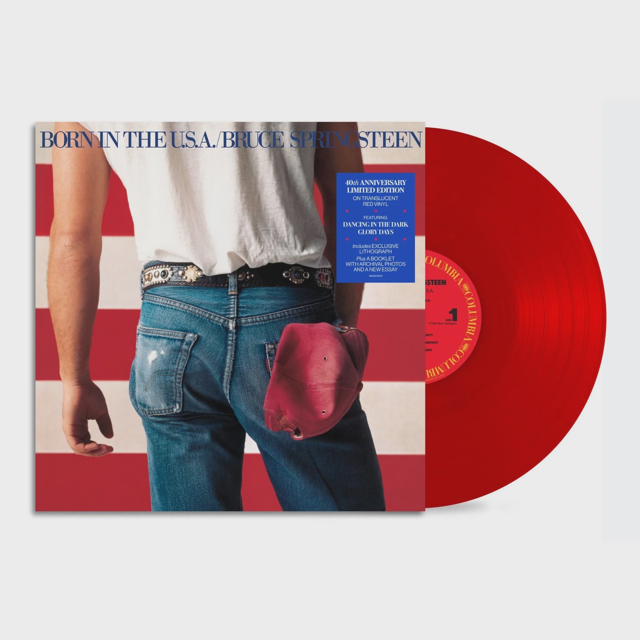 Bruce Springsteen - Born In The U.S.A. 40th Anniversary Red Coloured Vinyl LP