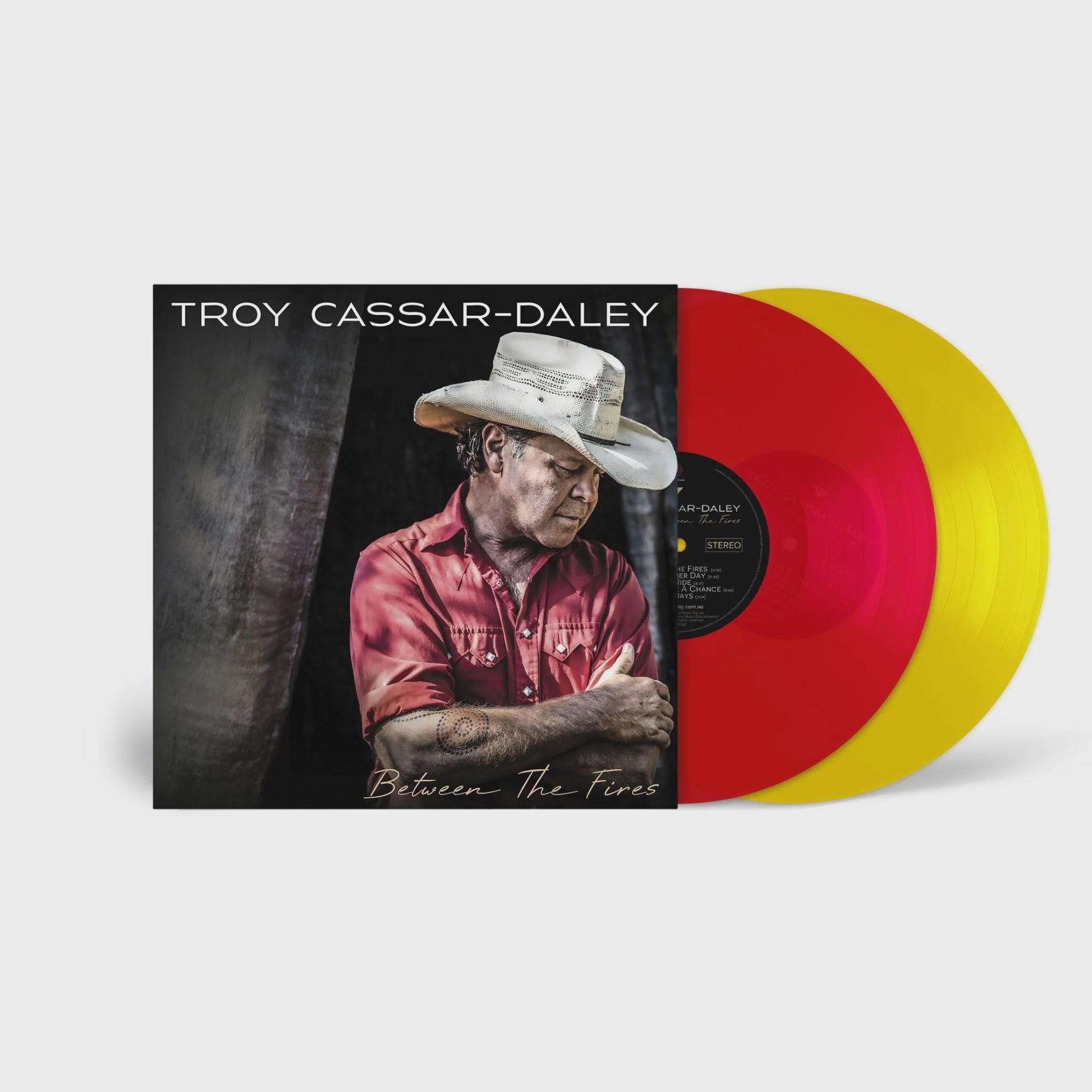 Troy Casser-Daley - Between The Fires Transparent Red / Transparent Yellow Coloured Vinyl 2LP