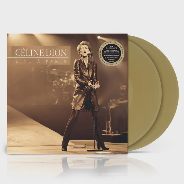 Céline Dion - Live À Paris Golden Tan Coloured Vinyl 2LP